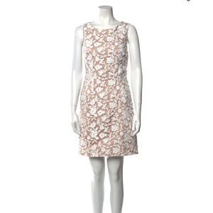 aidan by Aidan Mattox sleeveless floral lace dress